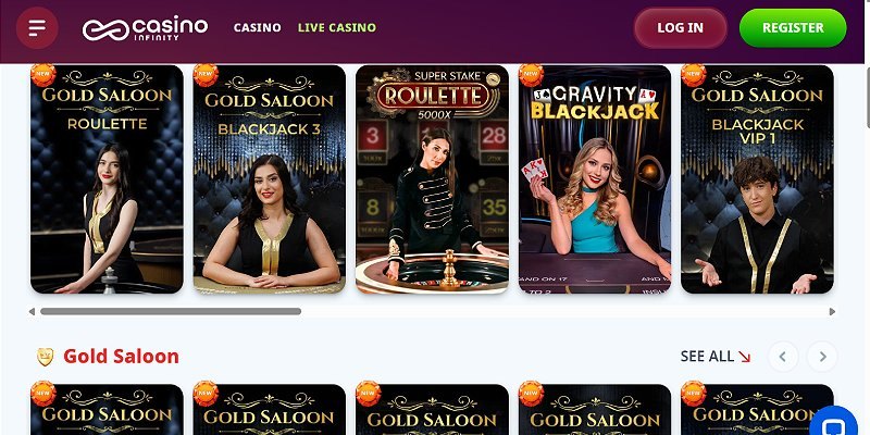 Casino Infinity screenshot