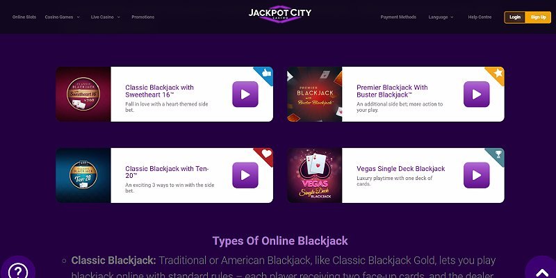 Jackpot City screenshot