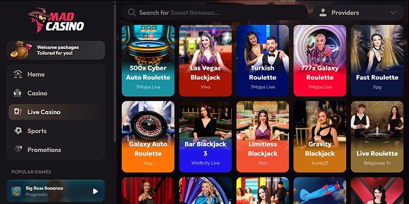 Madcasino screenshot