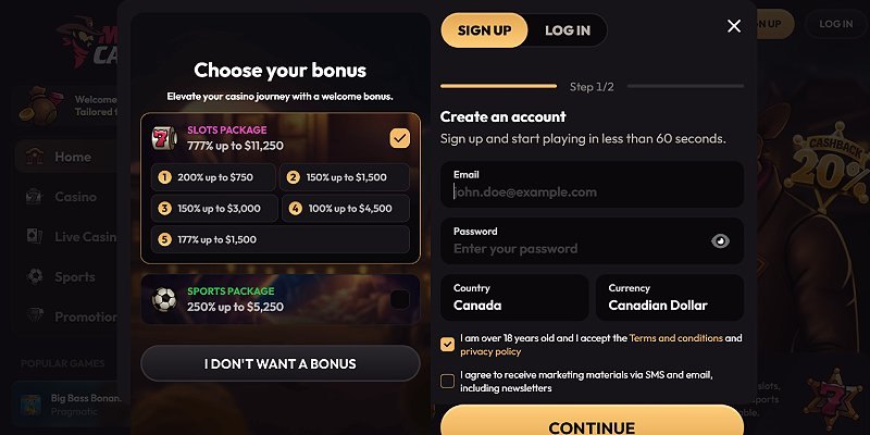 Madcasino - a Canadian online casino we tested