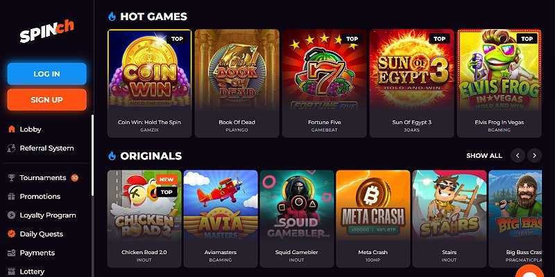 Spinch - a Canadian online casino we tested